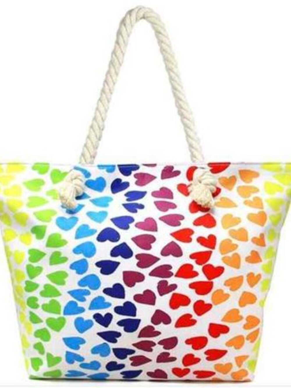 NWT Love of Fashion 21.6" Canvas Beach Bags with Rope Handle